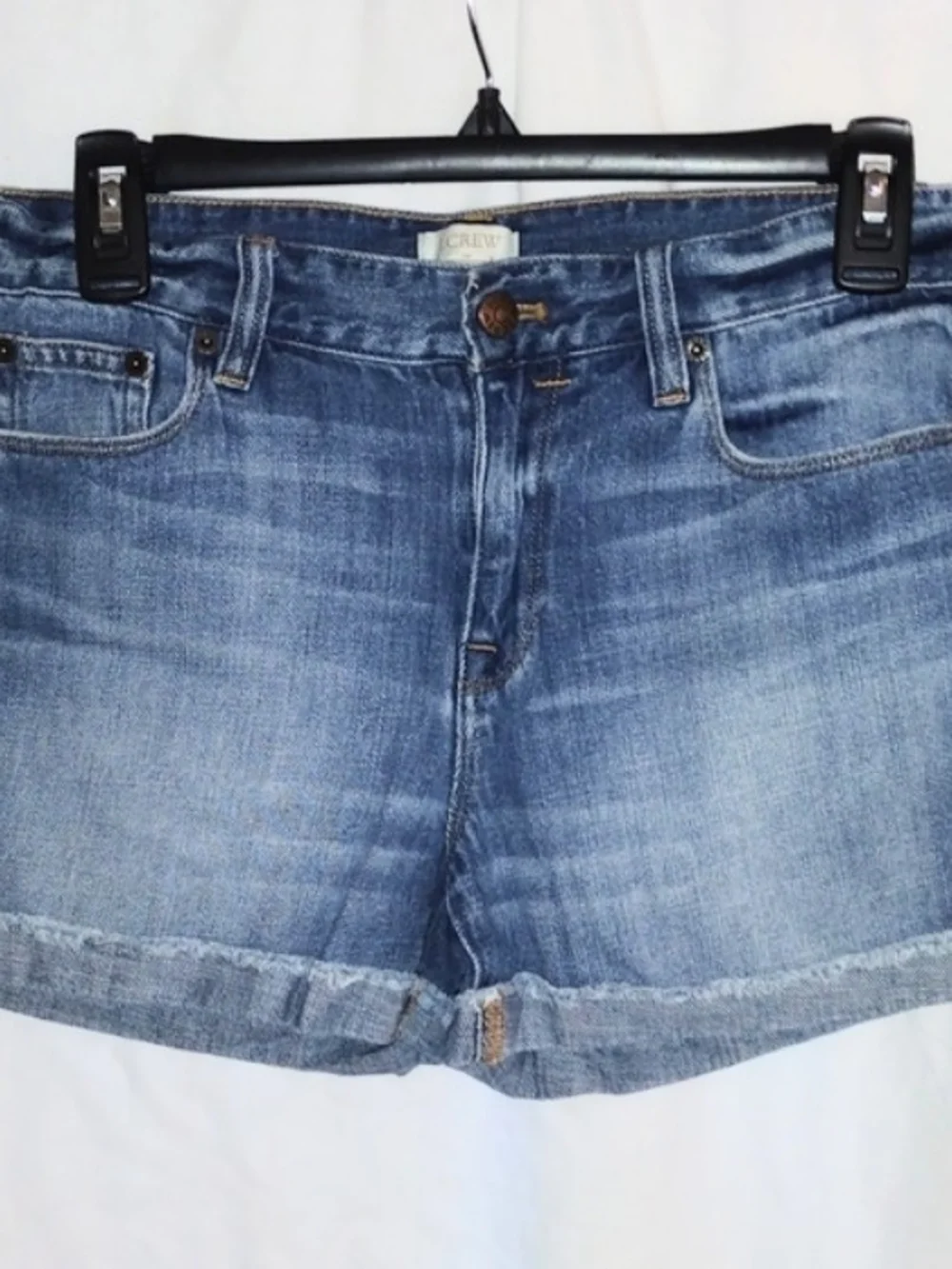 J. Crew Light Blue Rolled-Hem Denim Shorts